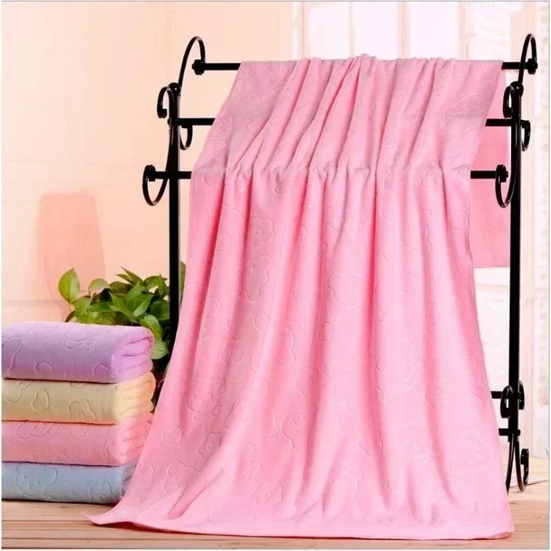新しいソリッドカラーマイクロファイバーエンボス加工クマバスタ - Home Textiles Face Towel のレビューと価格