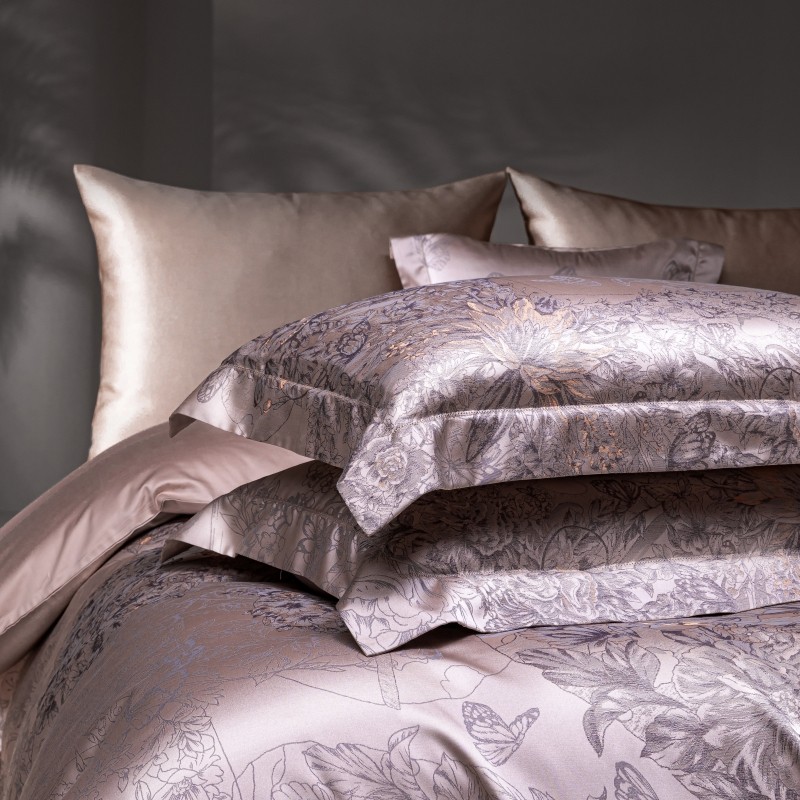 Egyptian-サテンの羽毛布団カバー,茶色のプレミアムジ - Home Textiles Premium のレビューと価格