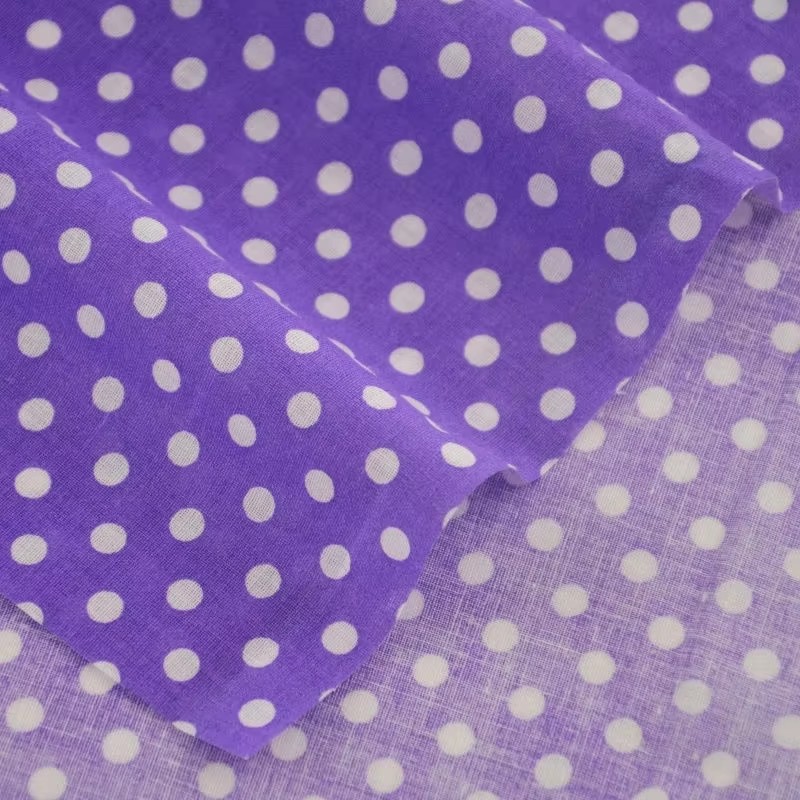 白いオレンジの水玉模様の綿生地,パッチワーク,ホームテキスタ - Home Textiles & Decorations のレビューと価格